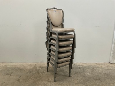 7No. BANQUETING/ STACKING CHAIRS