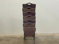 7No. BANQUETING/ STACKING CHAIRS - 2