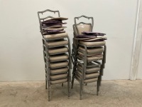 15No. BANQUETING/ STACKING CHAIRS - INCOMPLETE