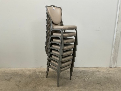 8No. BANQUETING/ STACKING CHAIRS