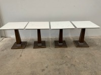 4No. SQUARE DINING TABLES - 2