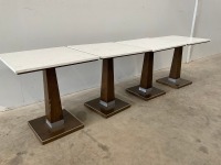 4No. SQUARE DINING TABLES - 3