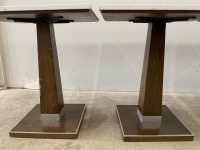 4No. SQUARE DINING TABLES - 7