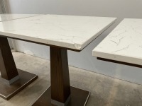 4No. SQUARE DINING TABLES - 9