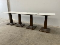4No. SQUARE DINING TABLES - 2