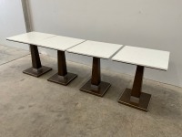 4No. SQUARE DINING TABLES - 3