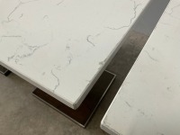 4No. SQUARE DINING TABLES - 8