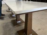 4No. SQUARE DINING TABLES - 10