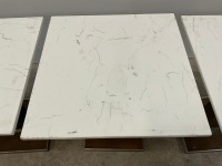 4No. SQUARE DINING TABLES - 6