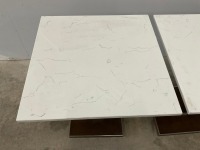 4No. SQUARE DINING TABLES - 8