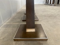 4No. SQUARE DINING TABLES - 9