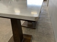 4No. SQUARE DINING TABLES - 12