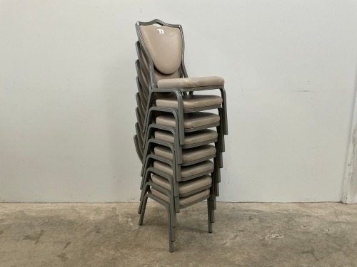 8No. BANQUETING/ STACKING CHAIRS