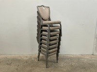 8No. BANQUETING/ STACKING CHAIRS