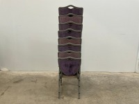 8No. BANQUETING/ STACKING CHAIRS - 2