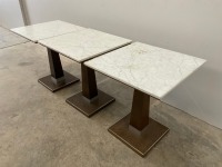 3No. SQUARE DINING TABLES - 5