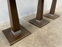 3No. SQUARE DINING TABLES - 7