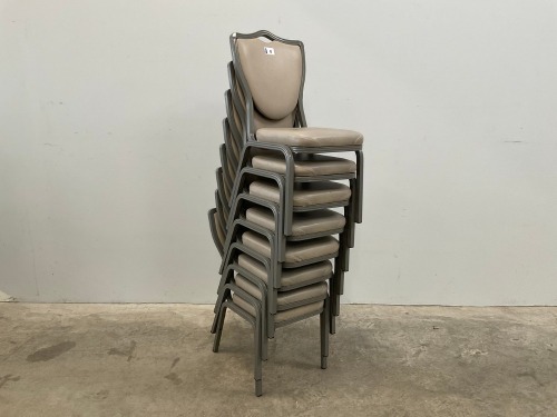 8No. BANQUETING/ STACKING CHAIRS