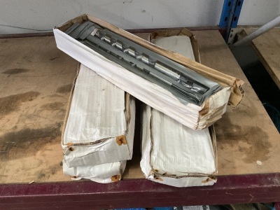 5No. BOXES OF ASSORTED UNUSED AUGER DRILL BITS