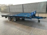 IFOR WILLIAMS 14ft TWIN AXLE DROPSIDE TRAILER 