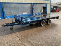 IFOR WILLIAMS 14ft TWIN AXLE DROPSIDE TRAILER  - 3