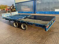IFOR WILLIAMS 14ft TWIN AXLE DROPSIDE TRAILER  - 8