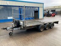 IFOR WILLIAMS LM146 14ft 3500KGS TRI AXLE DROPSIDE TRAILER  - 4
