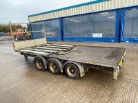 IFOR WILLIAMS LM146 14ft 3500KGS TRI AXLE DROPSIDE TRAILER  - 6