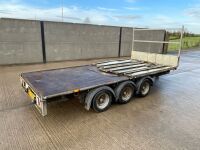 IFOR WILLIAMS LM146 14ft 3500KGS TRI AXLE DROPSIDE TRAILER  - 13