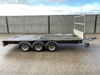 IFOR WILLIAMS LM146 14ft 3500KGS TRI AXLE DROPSIDE TRAILER  - 18