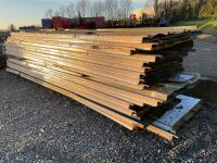 LARGE SELECTION OF 40mm INSULATED CLADDING SHEETS & ASSORTED FLASHING - 18