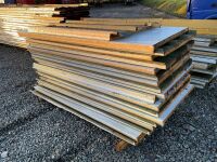 LARGE SELECTION OF 40mm INSULATED CLADDING SHEETS & ASSORTED FLASHING - 25