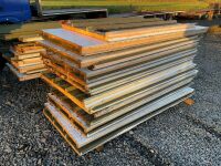LARGE SELECTION OF 40mm INSULATED CLADDING SHEETS & ASSORTED FLASHING - 27