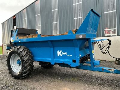 K TWO DUO 900 SINGLE AXLE DUNG SPREADER
