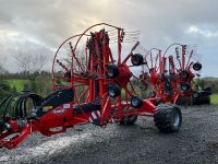 KUHN GA13231 FOUR ROTO 50ft SINGLE AXLE RAKE - 3