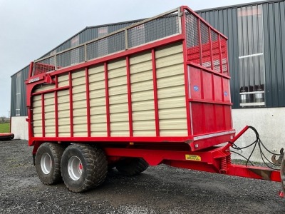 JOHNSTON 18ft TWIN AXLE SILAGE TRAILER