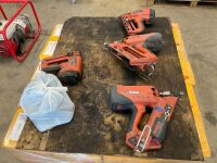 4No. ASSORTED 1st & 2nd FIX PASLODE NAIL GUNS & CHARGERS - 2