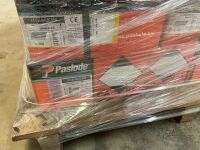 PALLET TO INC. LARGE SELECTION OF ASSORTED UNUSED PASLODE NAILS & GAS - 9