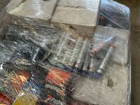 PALLET TO INC. LARGE SELECTION OF ASSORTED UNUSED PASLODE NAILS & GAS - 11