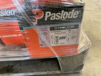 PALLET TO INC. LARGE SELECTION OF ASSORTED UNUSED PASLODE NAILS & GAS - 8