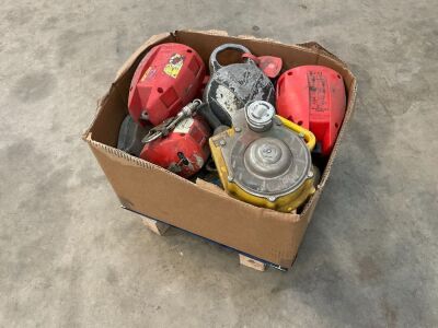 WOODEN CRATE TO INC. APPROX. 10No. FALL ARREST BLOCKS