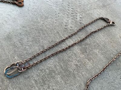2No. 10mm SINGLE LEG LIFTING CHAINS
