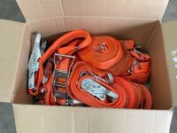 APPROX 10No. UNUSED RATCHETS & STRAPS (ORANGE)