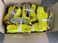 APPROX 9No. UNUSED RATCHETS & STRAPS (YELLOW)
