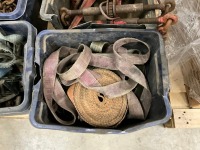 PALLET OF ASSORTED CHAINS, TIGHTNERS, RATCHETTS & STRAPS - 4