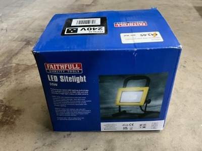 UNUSED FAITHFUL 35W 240v LED SITE LIGHT