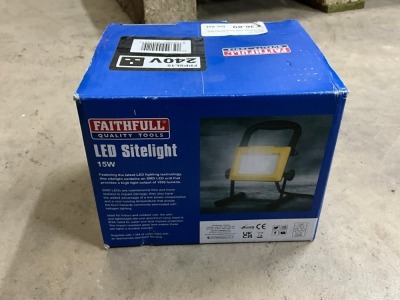 UNUSED FAITHFUL 15W 240v LED SITE LIGHT