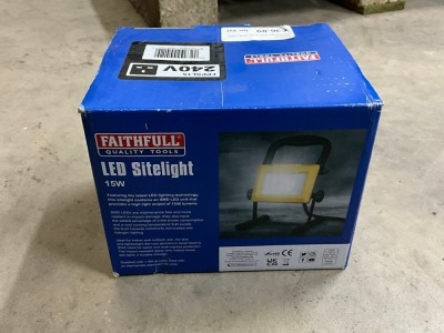 UNUSED FAITHFUL 15W 240v LED SITE LIGHT