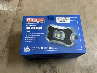 UNUSED FAITHFUL 20W RECHARGABLE LED WORKLIGHT