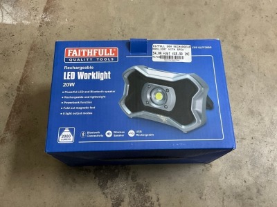 UNUSED FAITHFUL 20W RECHARGABLE LED WORKLIGHT